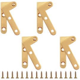 4Pcs Heavy Duty Rotating Hidden Door Hinges Smooth Operation Quiet Pivot Hinge Stainless Steel Hidden Hinges for Cabinets Windows Wood Aluminum Frame Doors