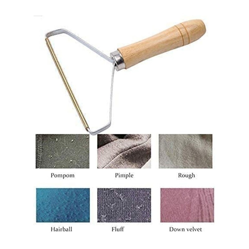 Ruri's Portable Lint Remover Clothes Fuzz Shaver - Reusable Double