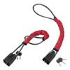 Car Steering Wheel Lock with Hardened Steel Cable Including 3