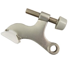 Adjustable Hinge Pin Stop with Foot Satin Nickel