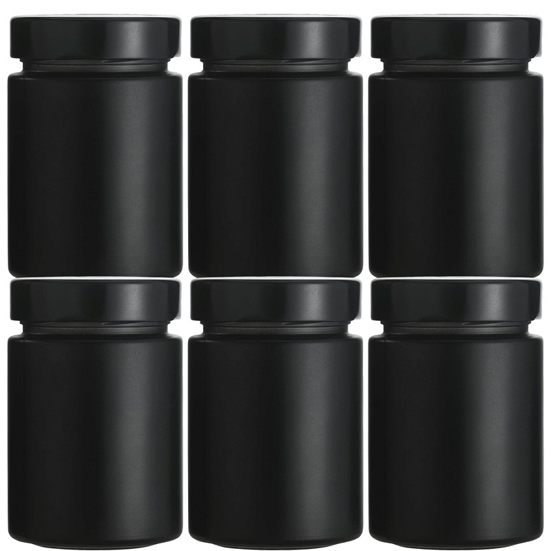 Mikken - Black Spice Jars, Preserving Jars with Screw Lid
