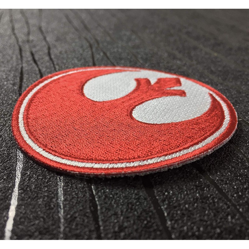 Rebel Alliance Red Squadron Embroidered Iron on Patch. Size 75mm