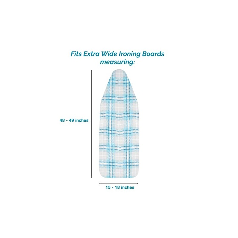 Polder Extra Wide Ironing Board Cover, Stain Resistant, Water Repellent,