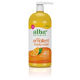 Alba Botanica Very Emollient Body Wash, Island Citrus, 32 Oz
