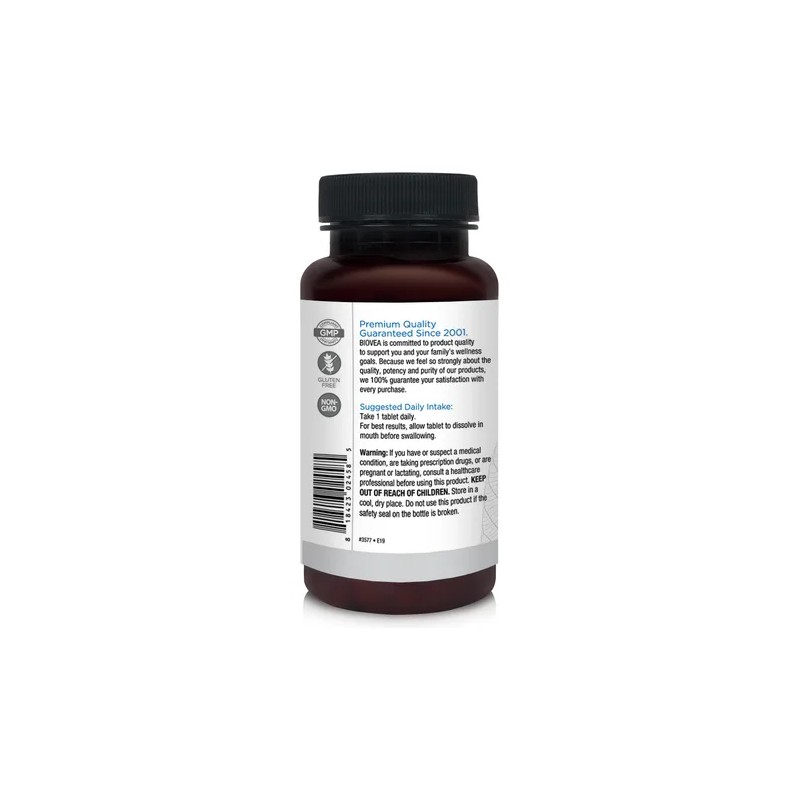 Biovea Vitamina D3 Colecalciferol 50mcg 2000ui 90 Tabletas Sabor Cereza