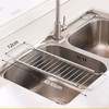 Telescopic Sink Storage Rack Stainless Steel Expandable Kitchen Sink Organizer