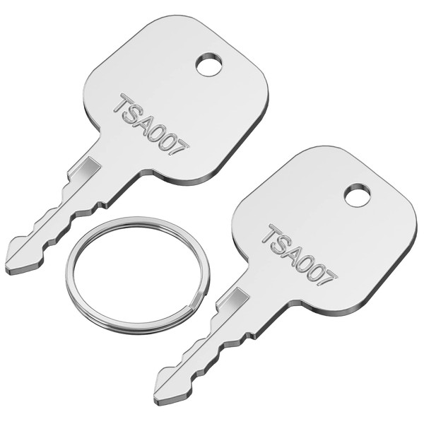 Key for TSA Luggage Locks 2PCS, Ancable TSA007 Master Luggage Keys Compatible with TSA 007 Master Locks Universal Approved Luggage Suitcase Password Locks