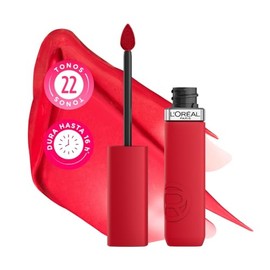 LOral Paris Infaillible Le Matte Resistance Labial Lquido de Larga Duracin por 16H, a Prueba de Agua, Color Intenso, con cido Hialurnico, Tono French 