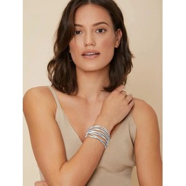 Gold Cuff Bangles for Women Bangle Bracelets Chunky Bangles Bracelets Non Tarnish Gold/Silver Bracelet for Women Trendy Jewelry Gifts