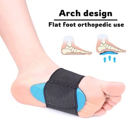 PALAKATE Arch support for plantar fasciitis relief, non-slip elastic arch support band, EVA cushioning, suitable for flat feet, collapsed arches, high arched feet, suitable for all shoes (Medium)
