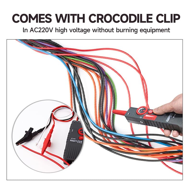 GAMWATER Underground Wire Locator, Wire Tracer with Earphone, Anti-Interference Buried
