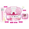 Kids Karaoke Machine with Double Microphones Adjustable Stand Music Play