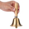 Hand bell, table bell with wooden handle, hand bell, classic