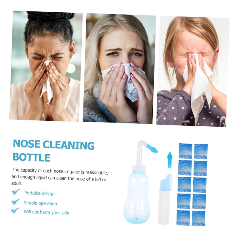 TOVINANNA Nasal Cleaning Tool Nasal Washer Bottle for Sinus Rinse