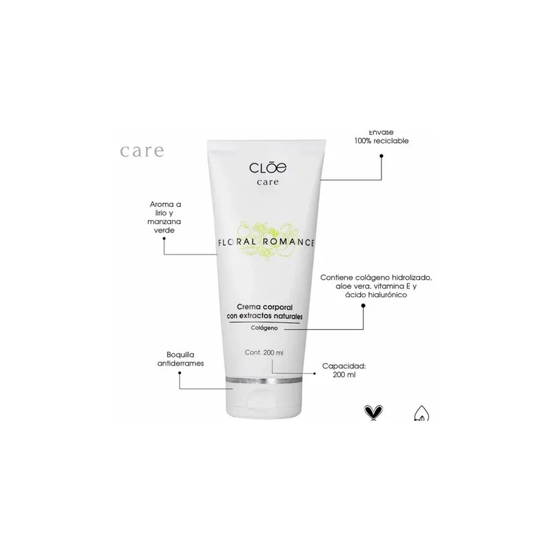 Crema Corporal Con Extractos Naturales Cloe Original 006