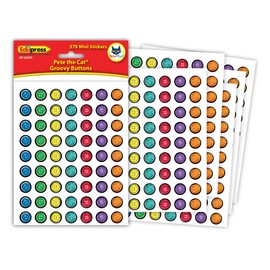 Edupress Pete The Cat Groovy Buttons Mini Stickers (EP63937)