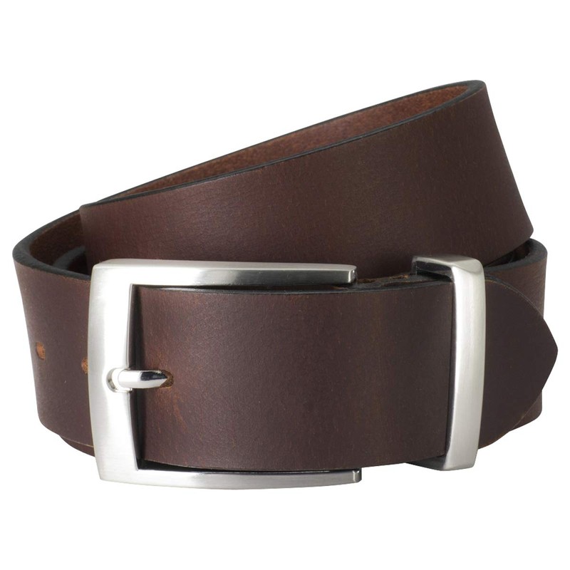 LINDENMANN Men's Leather Belt, Full Cowhide Leather, XXL, Buffalo Leather,