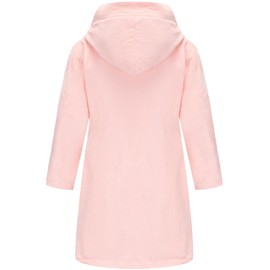 CJMJXPH Girls Bathrobes Soft Hooded Bathrobes Sleepwear robe for Girls Pink 9-12 Years