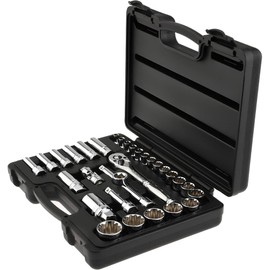 Paramount 31-Piece Inch/SAE 12-Point Standard Socket Set, 1/4" to 1"