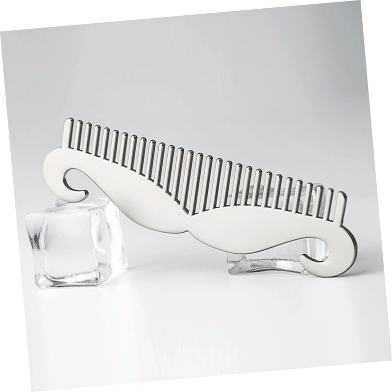 FOMIYES Gentle Scalp Care Beard Comb Styling Tool Stainless Steel