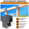 Wocepu 1 Pack Heavy Duty 4x4 (Actual 3.5"x3.5") Stainless Steel