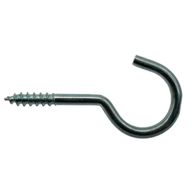 NIMA PARTS Hook Screw Round Galvanised Steel for Wood – 3 x 30 mm – Pack of 20 – Ceiling Hooks – Mounting Hooks with Wood Thread – Screw Hooks – Swivel Hooks – Round Hooks Steel