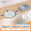 VOLISUN 12 Pack 4 inch Recessed Lighting, 5CCT LED Recessed