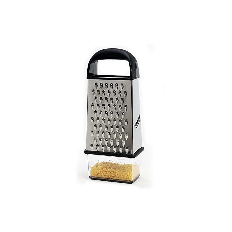 Good Cook Touch Stainless Steel Box Grater with Catcher