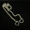 Slip Chain with Heart O-Ring, Punk Style Necklace, Adjustable Chain