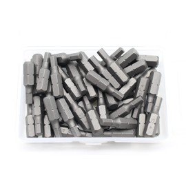 TEMO 50 pc H-4 Hex 4mm (5/32 Inch) Impact Ready 1 Inch Long Screwdriver Insert Bits Hex Shank with Quick Release Slot