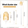 Lambswool Extendable Duster 29-110 Inch, Anti-Static Flexible Head, Stainless Steel