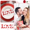 SRIZIAN 10Pcs Love Unfinished Wood Craft, Love Letter Wooden Ornaments