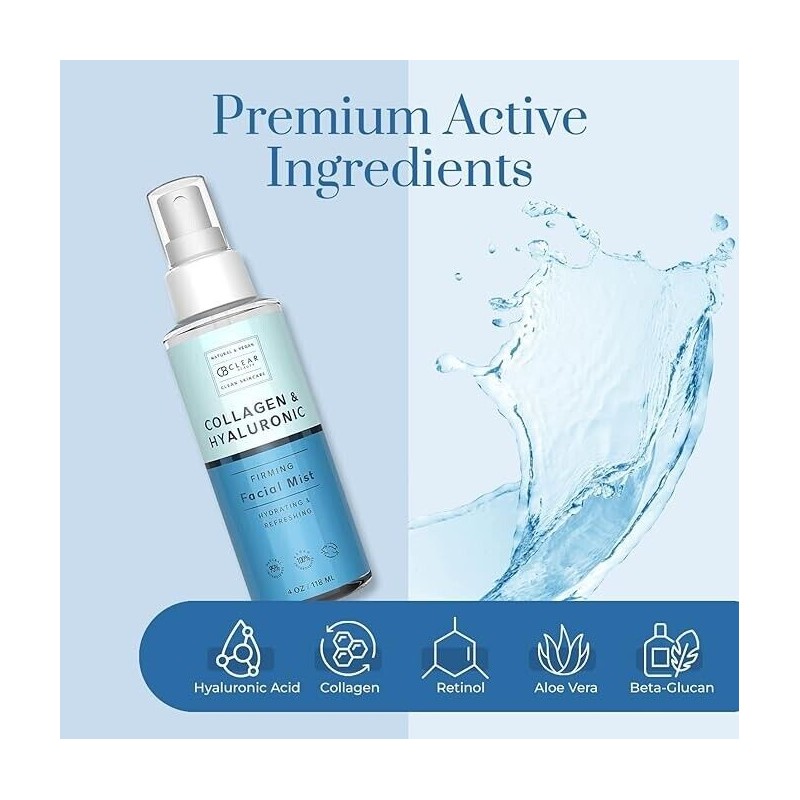 Clear Beauty Hyaluronic Acid & Collagen Face Mist - Dermatologist
