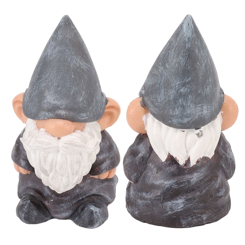 Garden Gnome Resin Structure Stable Bottom Retro Style Gnome Figurine
