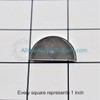 Allstar Appliance Parts DA67-02787A Refrigerator Handle End Cap