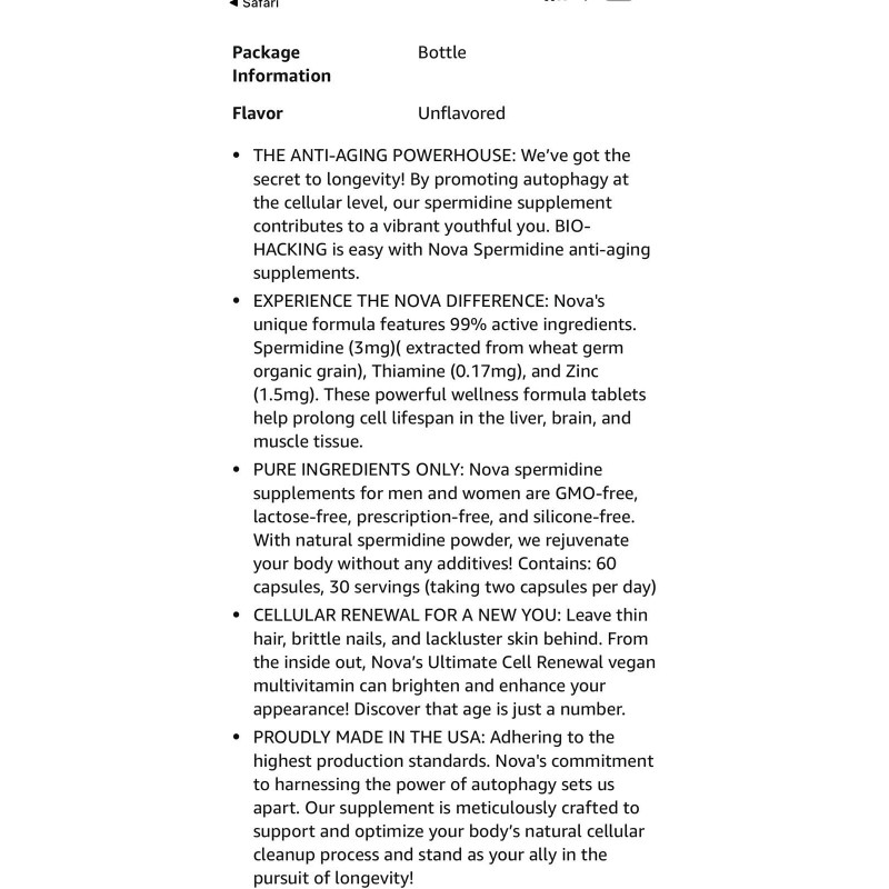 Nova Ultimate Cell Renewal/Spermi