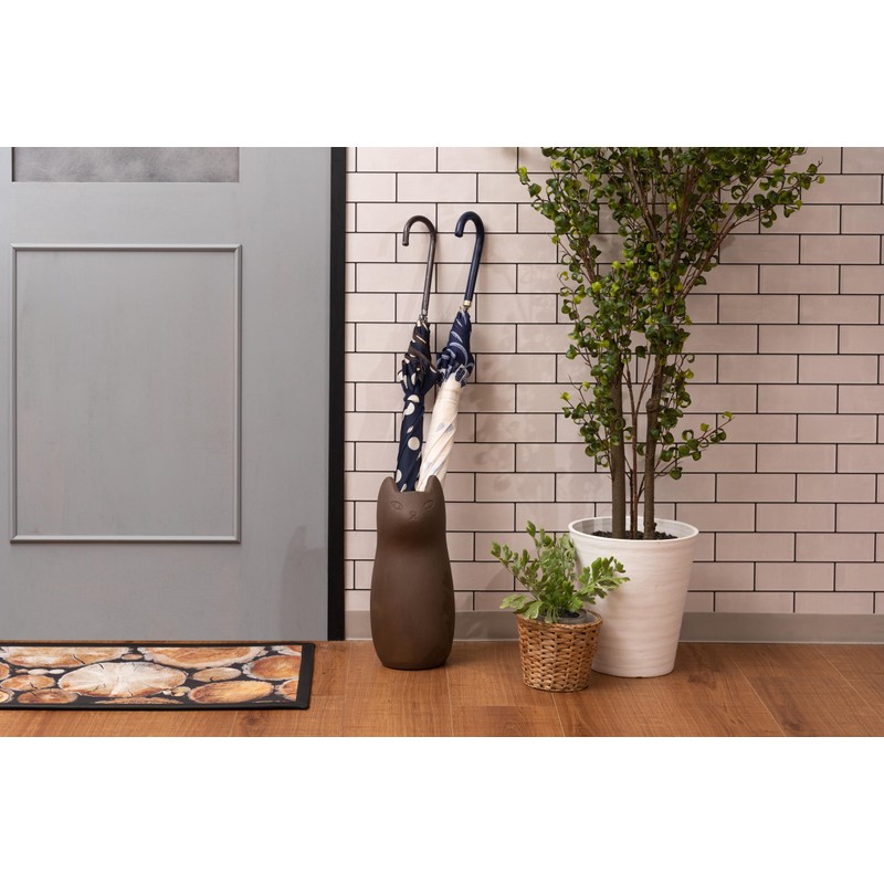 パレットライフ PaletteLife Umbrella Stand Ceramic Scandinavian Cat Small-Size, White, CLY-13WH