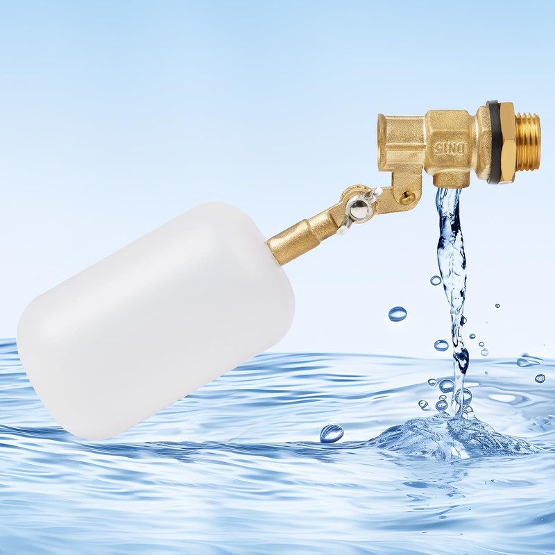 MOGOULUA 1/2 Inch Brass Float Valve with 300 cm PTFE