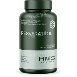 HMS Resveratrol Resveratrol 1200mg 120 capsules Resveratrol, 1 piece / HMS 레스베라트롤 라스베라트롤 1200mg 120캡슐 Resveratrol, 1개
