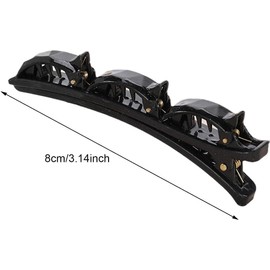 2 Pcs French Braider Hair Tool, Double Layers Twist Band French Braider Hair Tool, Fashion Double Layer Band Twist Plait Clip, Front Hair Clips Hairpin Headband Beauty Tool（Black and Brown）