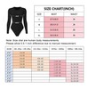 Shen&Qege Women's Bodysuits Crew Neck long Sleeve Bodysuits Tops