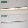 Ruibutrade 50" LED Linear Pendant Light Fixtures with Remote, Dimmable