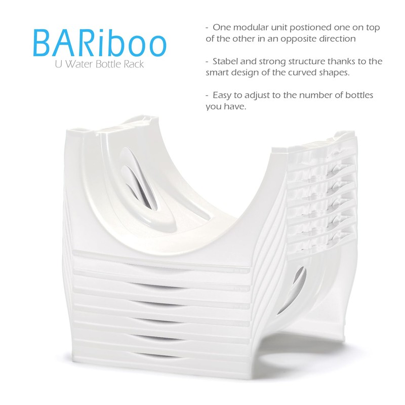Bariboo Stackable Water Bottle Storage Rack Best Water Jugs 5