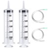 OXTXO 2-Pack 250ml Large Industrial Syringe with 2x 30cm Hoses