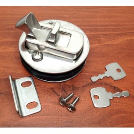 Marine Boat Locking Stainless Steel 316 Flush Pull SLAM Latch Hatch Lift 2" D