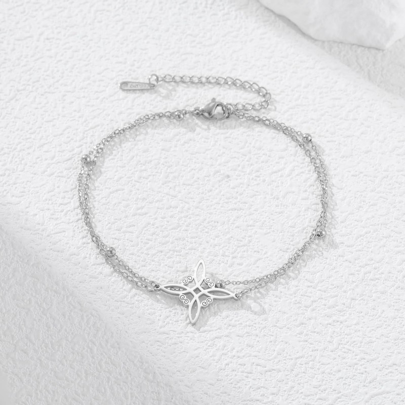 Dreamtimes Witches Knot Anklet Celtic Magic Knot Protection Symbol Beach