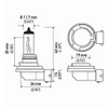Hella H11B Foco Halógeno Estándar H11B, 12V, 55W para Vehículo