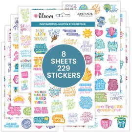 bloomdailyplanners bloom daily planners Planner Sticker Pack, Inspirational Quotes