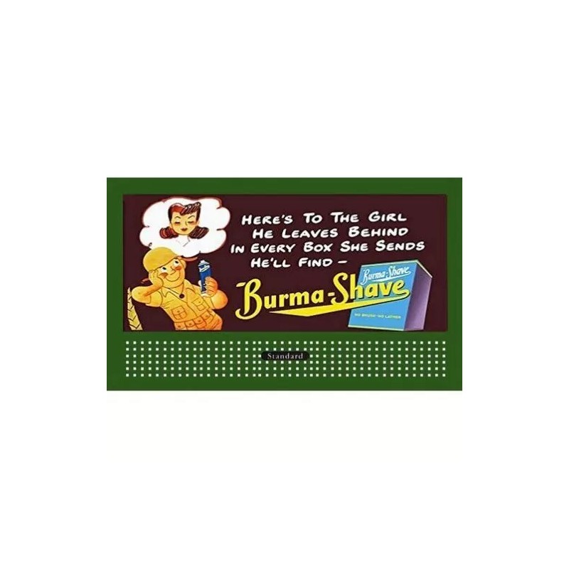 HO 1 1/2" x 3" BILLBOARD SIGN GLOSSY INSERT BURMA