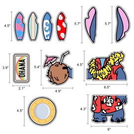 Ohjijinn 11Pcs Cruise Door Decorations Magnetic, Cute Large Nautical Cruise Door Magnets Decorations Reusable Refrigerator Magnets for Cruise Ship Door Decorations